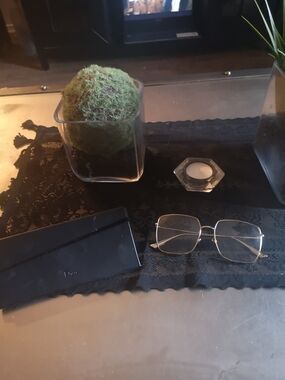 Dior Authentic Gold  Square Metal Frame Glasses
